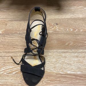 Sam Edelman lace up heels in black